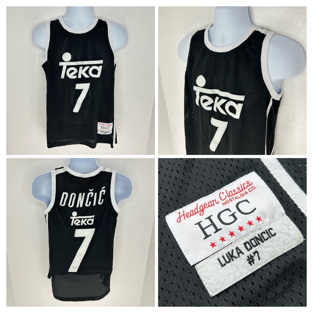 Headgear‎ Classics Luka Dončić #7 XS Jersey Real Madrid Teka Black Basketball